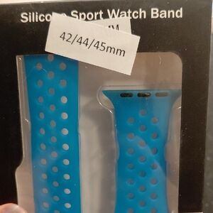 Blue Silicone Sport Watch Band 42/44/45mm